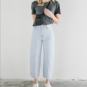 Levi’s balloon leg dad jokes jeans.